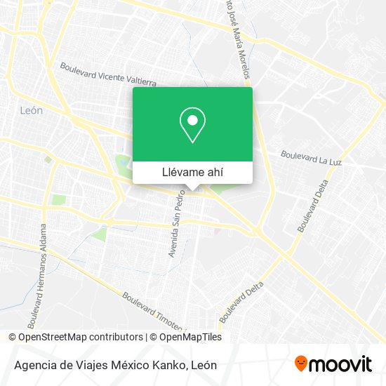 Mapa de Agencia de Viajes México Kanko