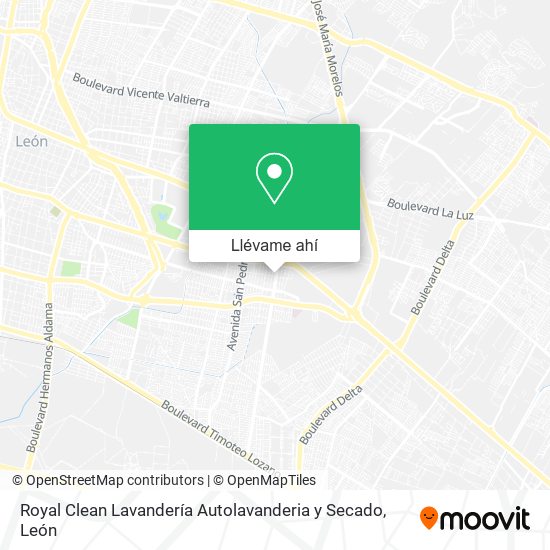 Mapa de Royal Clean Lavandería Autolavanderia y Secado