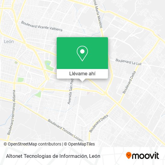 Mapa de Altonet Tecnologias de Información