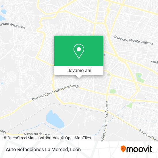Mapa de Auto Refacciones La Merced