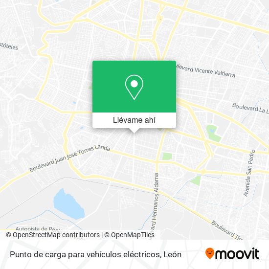 Mapa de Punto de carga para vehículos eléctricos