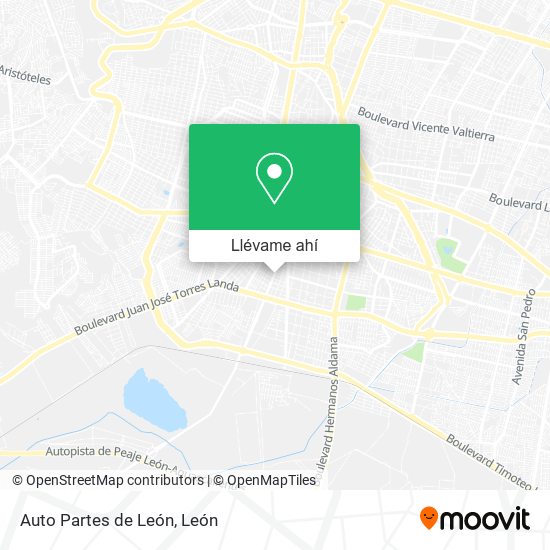 Mapa de Auto Partes de León