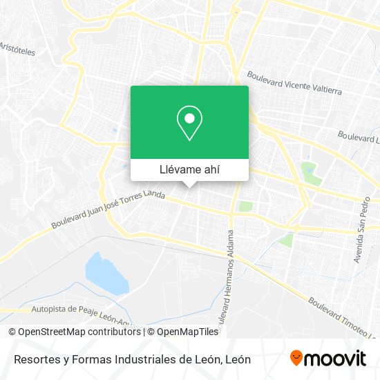 Mapa de Resortes y Formas Industriales de León
