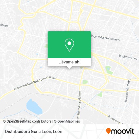 Mapa de Distribuidora Guna León