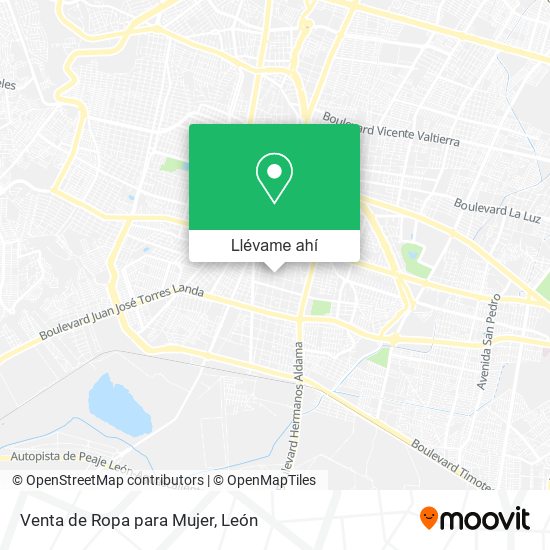 Mapa de Venta de Ropa para Mujer