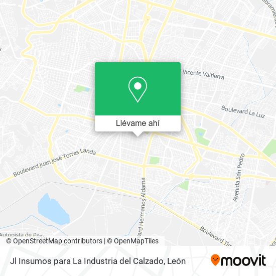 Mapa de Jl Insumos para La Industria del Calzado