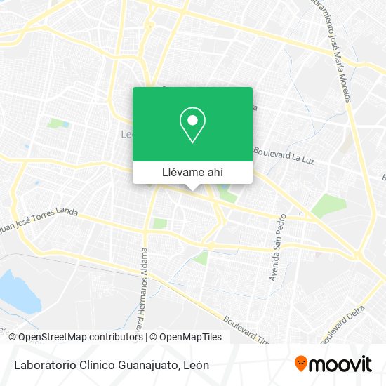 Mapa de Laboratorio Clínico Guanajuato