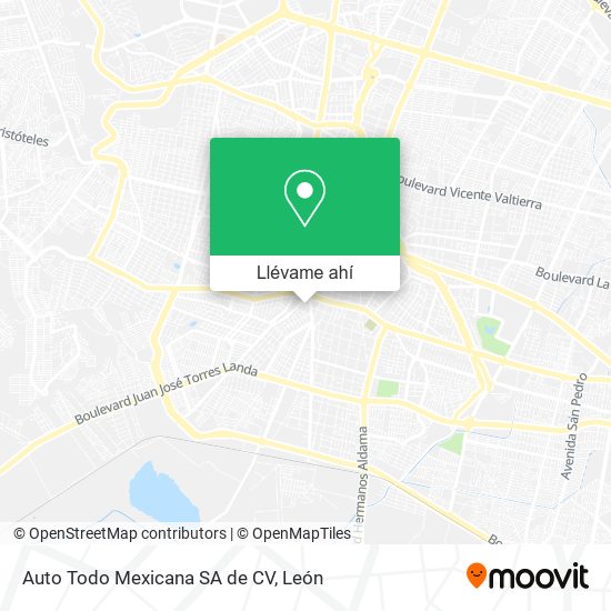 Mapa de Auto Todo Mexicana SA de CV