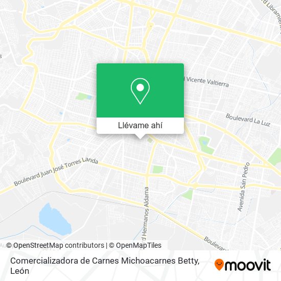 Mapa de Comercializadora de Carnes Michoacarnes Betty