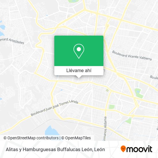 Mapa de Alitas y Hamburguesas Buffalucas León