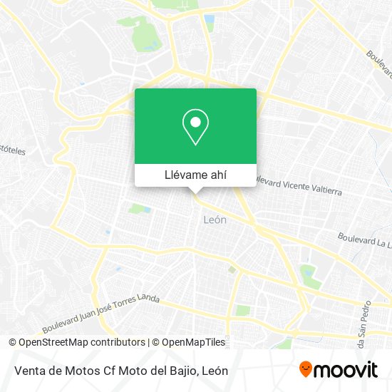 Mapa de Venta de Motos Cf Moto del Bajio