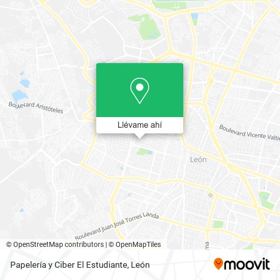 Mapa de Papelería y Ciber El Estudiante