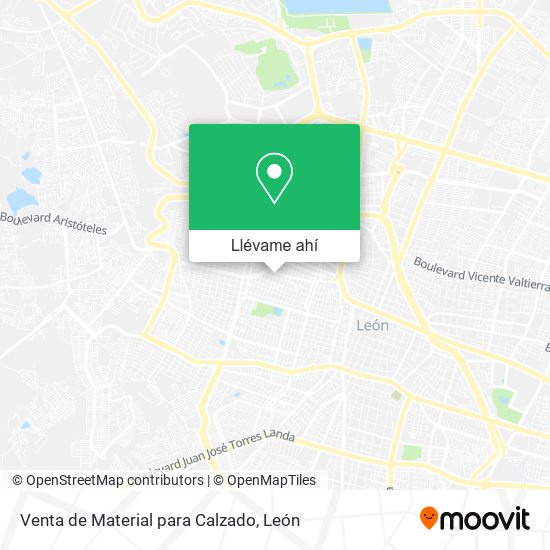 Mapa de Venta de Material para Calzado