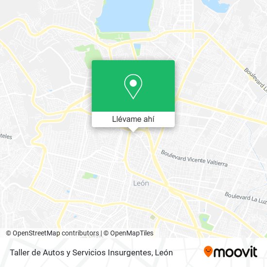 Mapa de Taller de Autos y Servicios Insurgentes