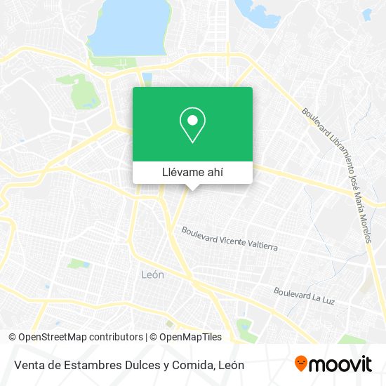 Mapa de Venta de Estambres Dulces y Comida