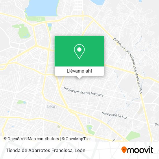 Mapa de Tienda de Abarrotes Francisca