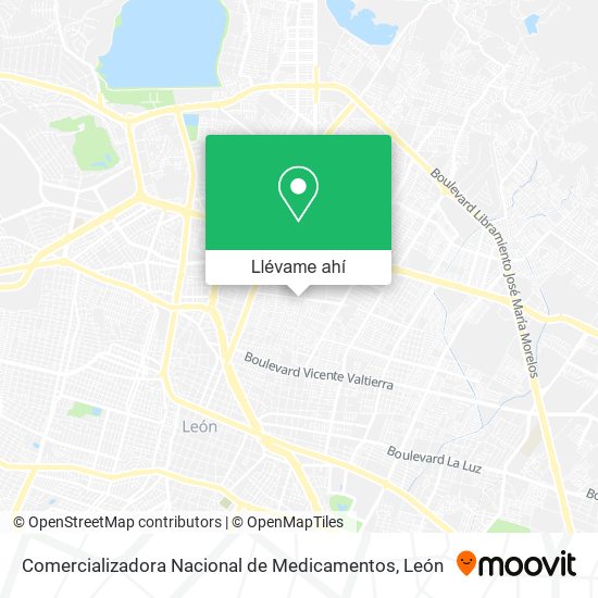 Mapa de Comercializadora Nacional de Medicamentos