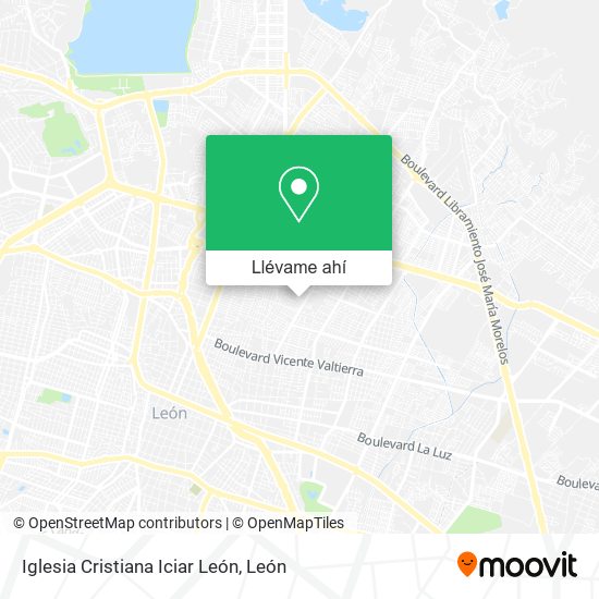 Mapa de Iglesia Cristiana Iciar León