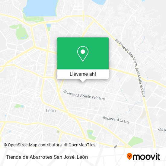 Mapa de Tienda de Abarrotes San José