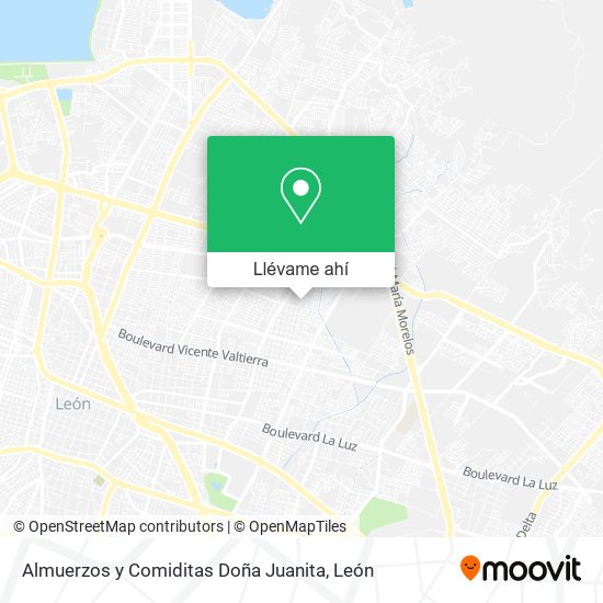 Mapa de Almuerzos y Comiditas Doña Juanita