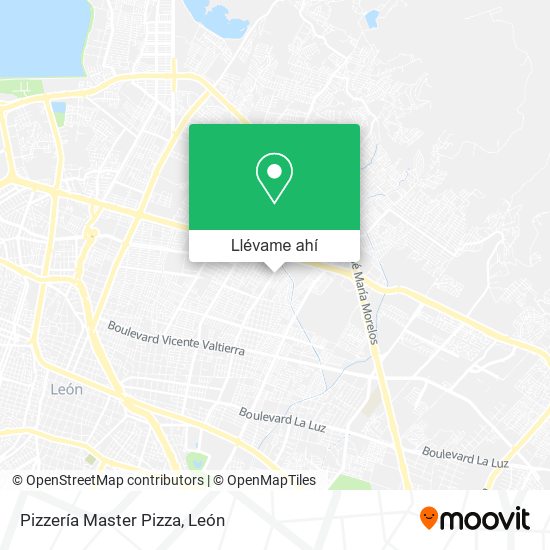 Mapa de Pizzería Master Pizza