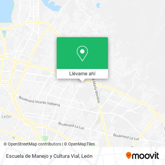 Mapa de Escuela de Manejo y Cultura Vial