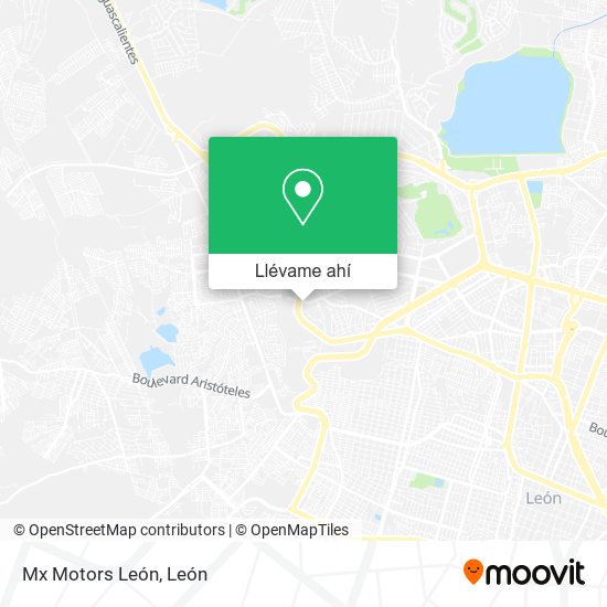 Mapa de Mx Motors León