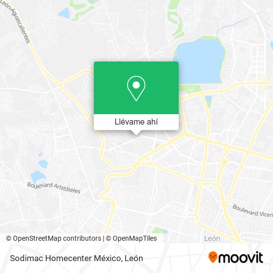 Mapa de Sodimac Homecenter México