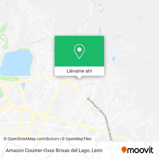 Mapa de Amazon Counter-Oxxo Brisas del Lago