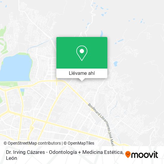 Mapa de Dr. Irving Cázares - Odontología + Medicina Estética