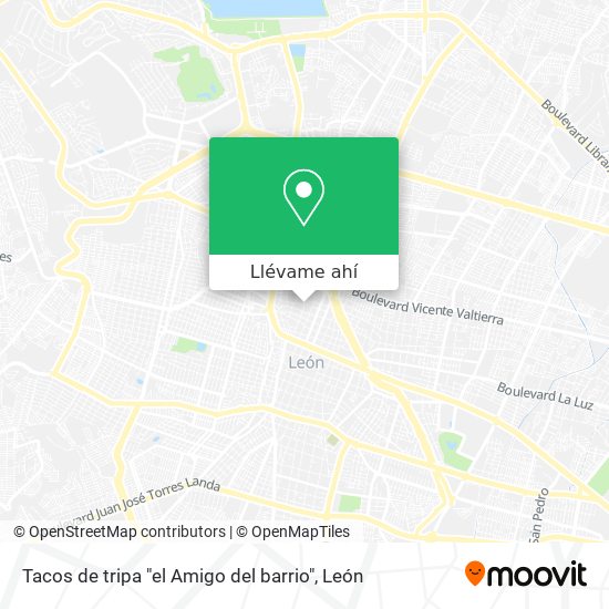 Mapa de Tacos de tripa "el Amigo del barrio"