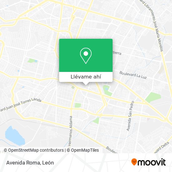 Mapa de Avenida Roma