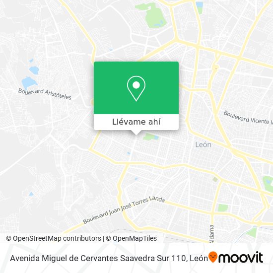 Mapa de Avenida Miguel de Cervantes Saavedra Sur 110