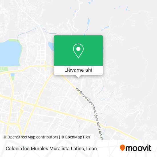 Mapa de Colonia los Murales Muralista Latino