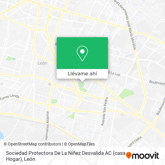 Mapa de Sociedad Protectora De La Niñez Desvalida AC (casa Hogar)