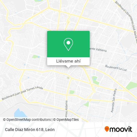 Mapa de Calle Díaz Mirón 618