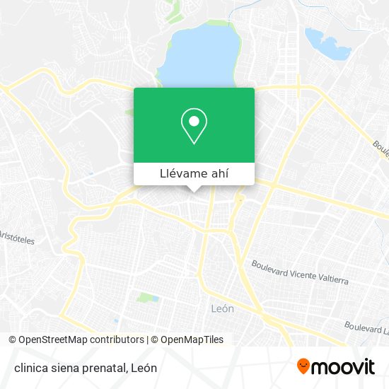 Mapa de clinica siena prenatal