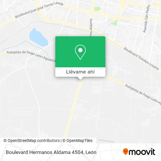 Mapa de Boulevard Hermanos Aldama 4504