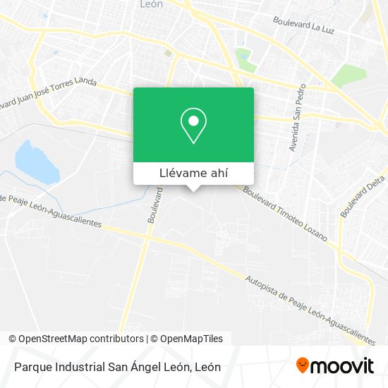 Mapa de Parque Industrial San Ángel León