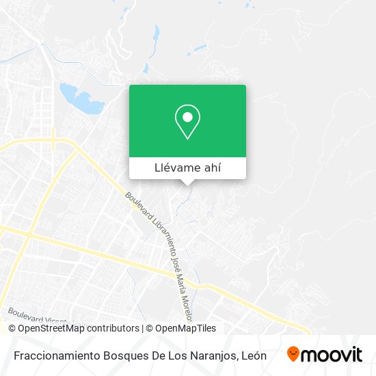 Mapa de Fraccionamiento Bosques De Los Naranjos