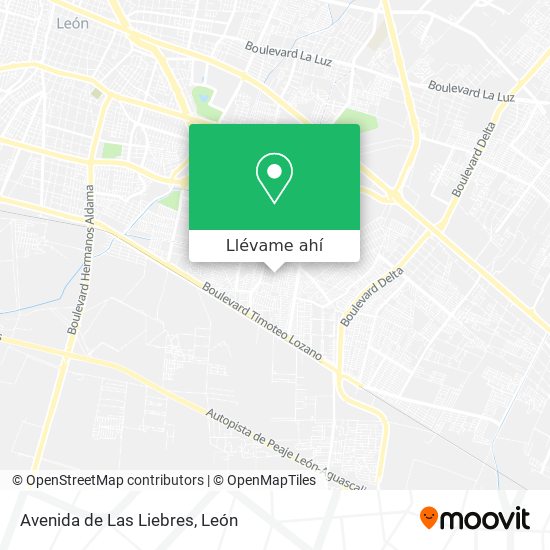 Mapa de Avenida de Las Liebres