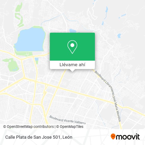 Mapa de Calle Plata de San Jose 501