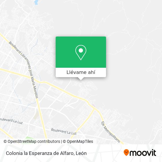 Mapa de Colonia la Esperanza de Alfaro