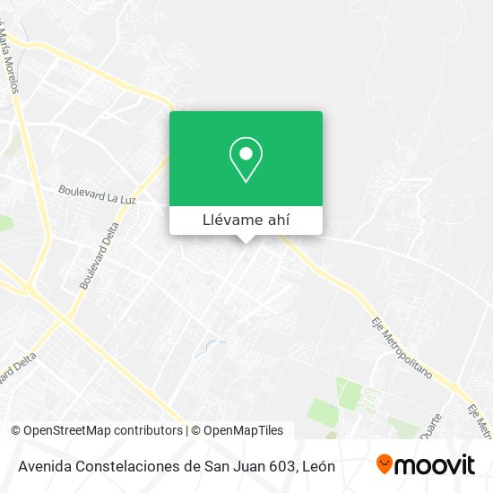 Mapa de Avenida Constelaciones de San Juan 603