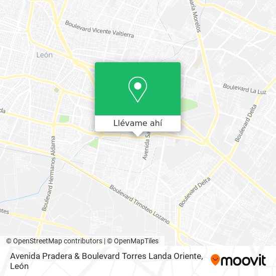 Mapa de Avenida Pradera & Boulevard Torres Landa Oriente