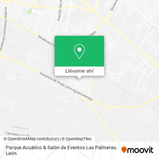 Mapa de Parque Acuático & Salón de Eventos Las Palmeras