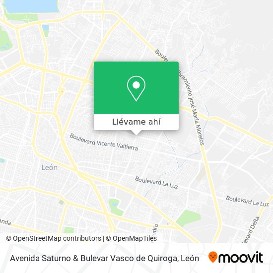 Mapa de Avenida Saturno & Bulevar Vasco de Quiroga