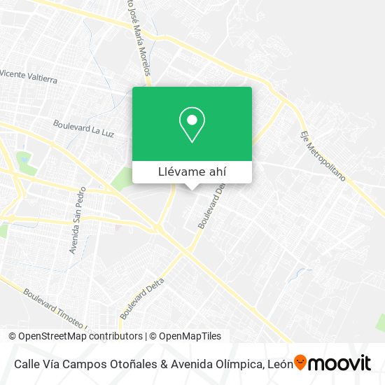 Mapa de Calle Vía Campos Otoñales & Avenida Olímpica