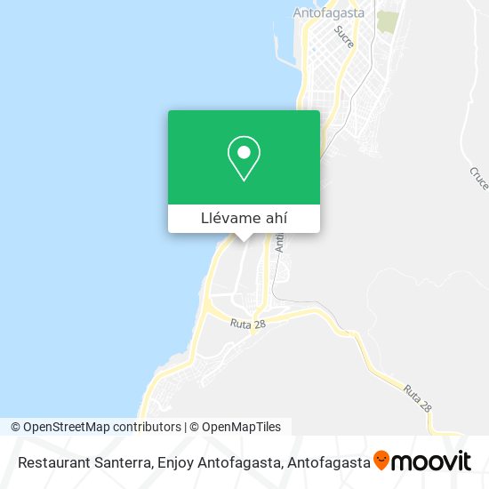 Mapa de Restaurant Santerra, Enjoy Antofagasta