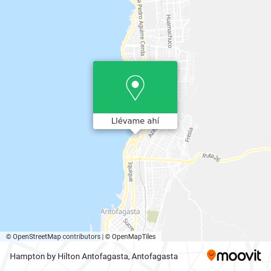 Mapa de Hampton by Hilton Antofagasta